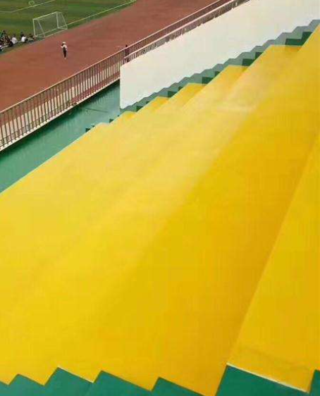 海西直辖球场台阶翻新修补改造